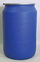 DRUM POLY BLUE 55GAL LEVER LOCK - Polyethylene 55 Gallon